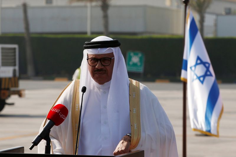 © Reuters. وزير خارجية البحرين يزور إسرائيل الأربعاء للقاء نتنياهو وبومبيو