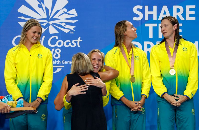 © Reuters. محكمة التحكيم تخفض إيقاف السباحة الأسترالية شاينا جاك