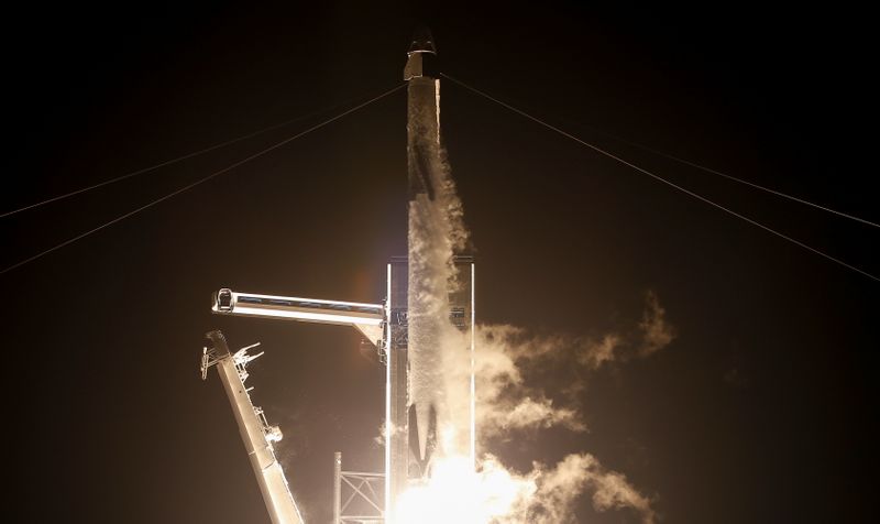 © Reuters. NASA and SpaceX launch the first operational commercial crew mission