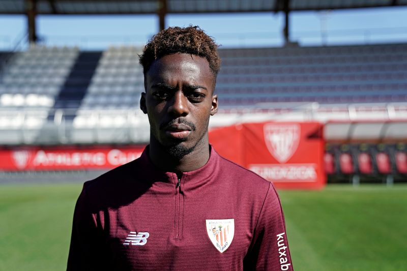 &copy; Reuters. FILE PHOTO: Athletic Bilbao player Inaki Williams at Lezama training ground, near Bilbao