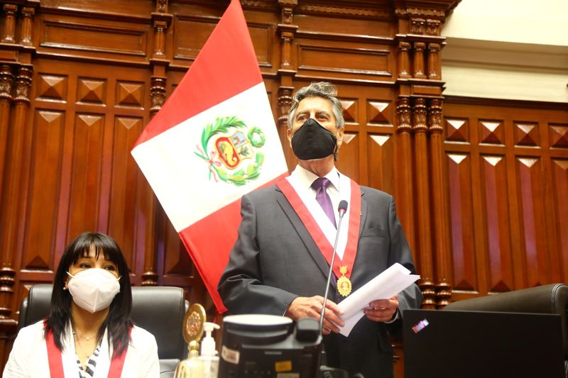 &copy; Reuters. بيرو تختار ثالث رئيس في أسبوع