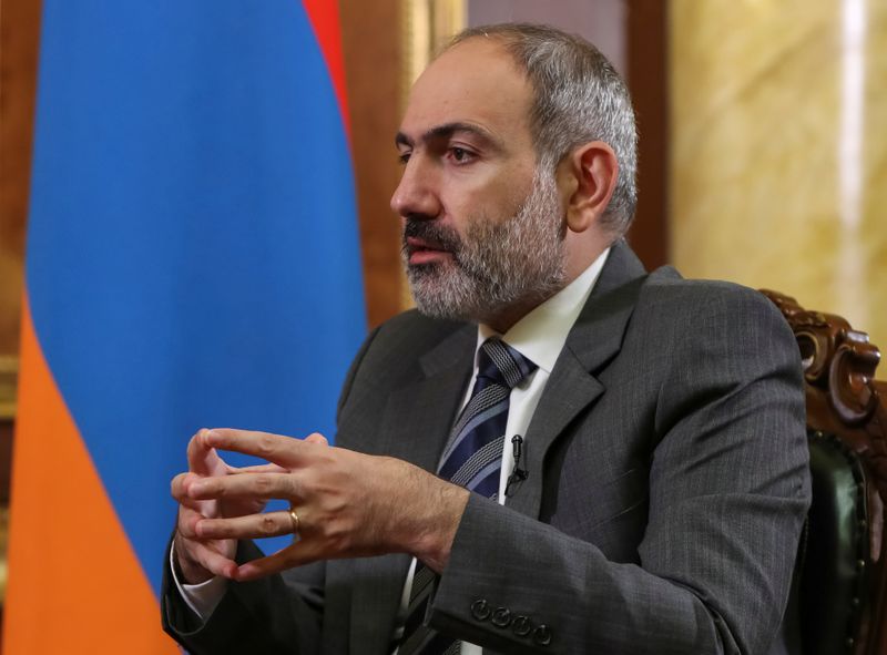 &copy; Reuters. رئيس وزراء أرمينيا يكشف عن خطة عمل بعد الضغط عليه للتنحي عقب الهزيمة في ناجورنو قرة باغ