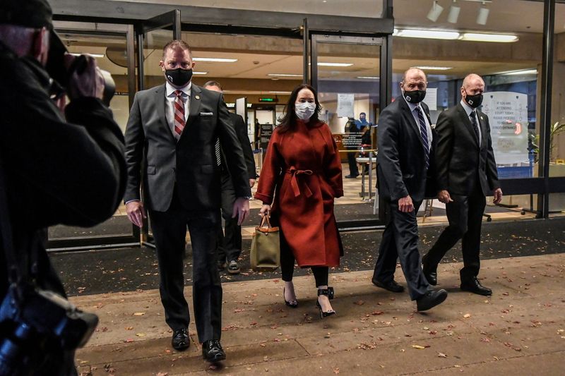 &copy; Reuters. Huawei Technologies Chief Financial Officer Meng Wanzhou leaves court in Vancouver