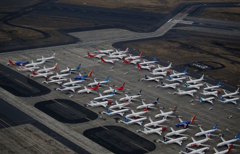 © Reuters. LES USA LÈVENT L'INTERDICTION DE VOL DU BOEING 737 MAX