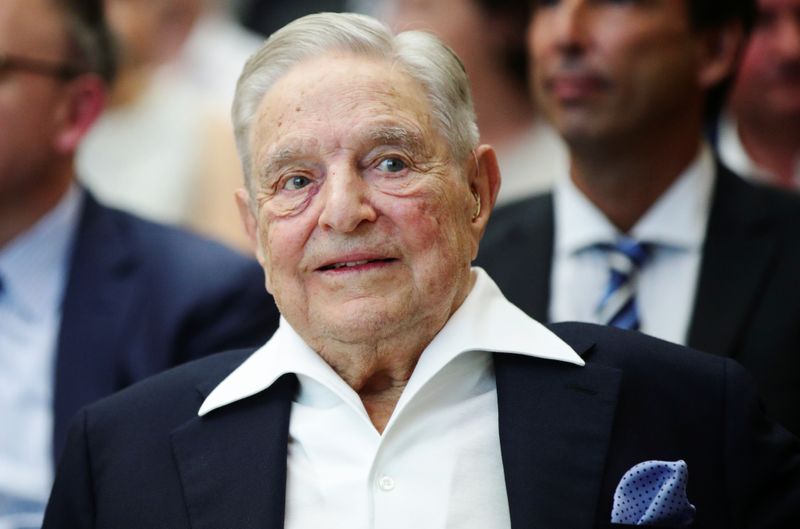 &copy; Reuters. Billionaire investor George Soros is awarded the Schumpeter Prize, an Austrian award for achievement in economics and politics, in Vienna, where the Central European University he funds is opening a new campus after being forced out of his native Hungary