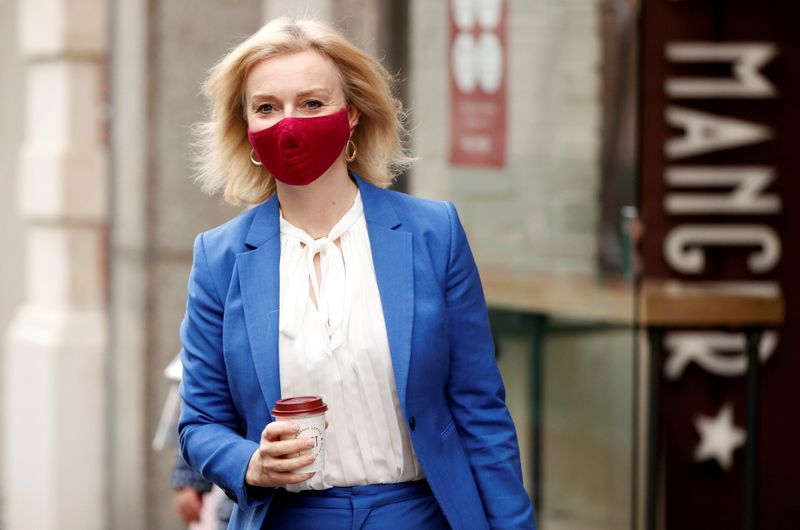 &copy; Reuters. Britain&apos;s International Trade Secretary Liz Truss is seen in London