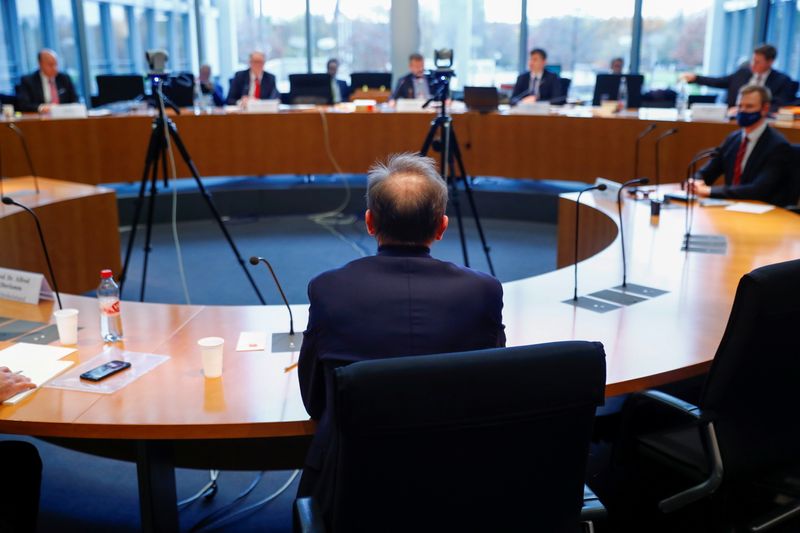 © Reuters. Former Wirecard CEO testifies before German parliamentary committee in Berlin