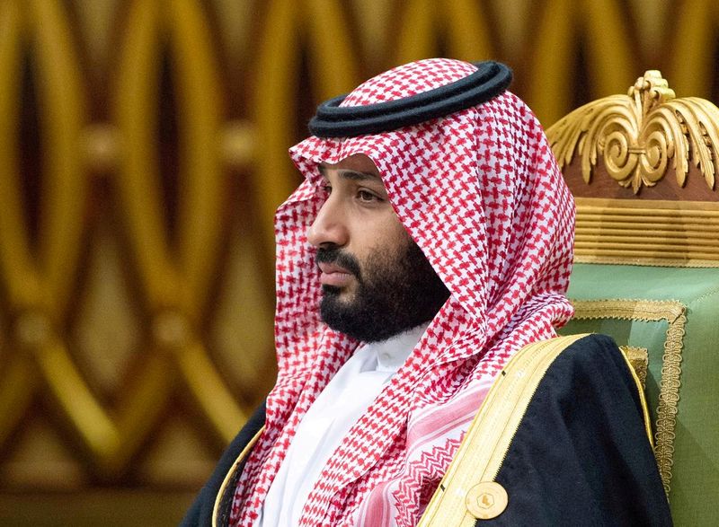 &copy; Reuters. FILE PHOTO: FILE PHOTO: Saudi Arabia&apos;s Crown Prince Mohammed bin Salman attends the Gulf Cooperation Council&apos;s (GCC) 40th Summit in Riyadh