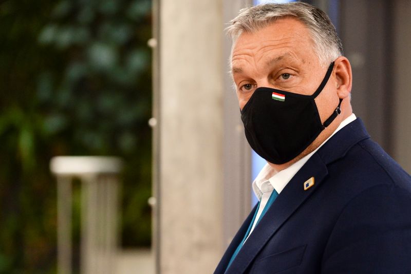 © Reuters. BUDGET EUROPÉEN: ORBAN PRÔNE LA POURSUITE DU DIALOGUE