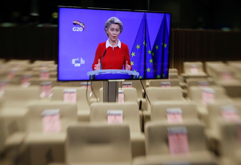 &copy; Reuters. Presidente da Comissão Europeia, Ursula von der Leyen