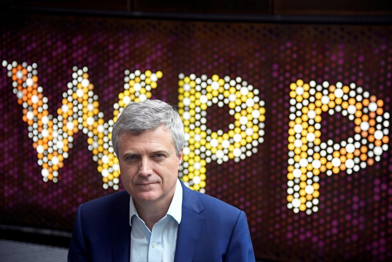 &copy; Reuters. FILE PHOTO: Mark Read, CEO of WPP, the world&apos;s biggest advertising and marketing company,  poses for a portrait at their offices in London