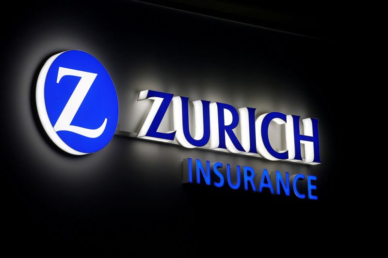 © Reuters. FILE PHOTO: Logo of Zurich Insurance is seen in Davos