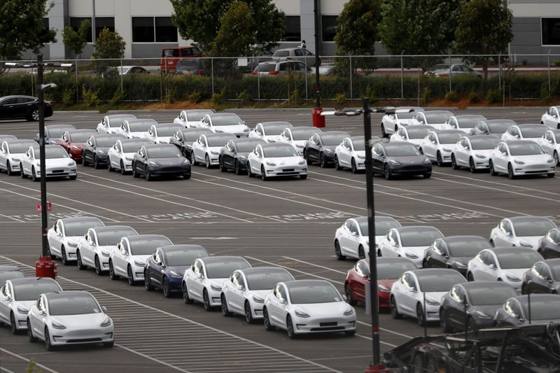 &copy; Reuters. FILE PHOTO: Tesla&apos;s primary vehicle factory in Fremont, California