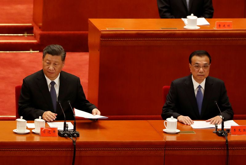 &copy; Reuters. FILE PHOTO: Event marking the 70th anniversary of the Chinese People&apos;s Volunteer Army&apos;s participation in the Korean War in Beijing