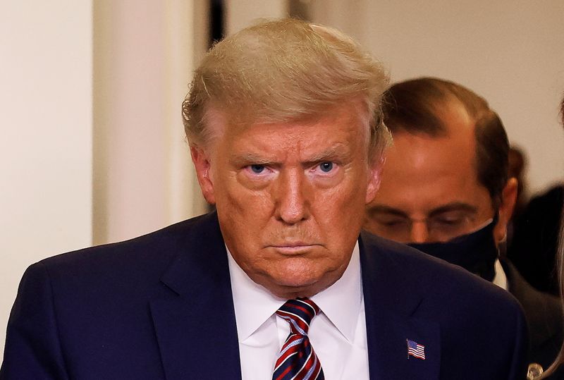 &copy; Reuters. FILE PHOTO: U.S. President Trump speaks about prescription drug prices at the White House in Washington