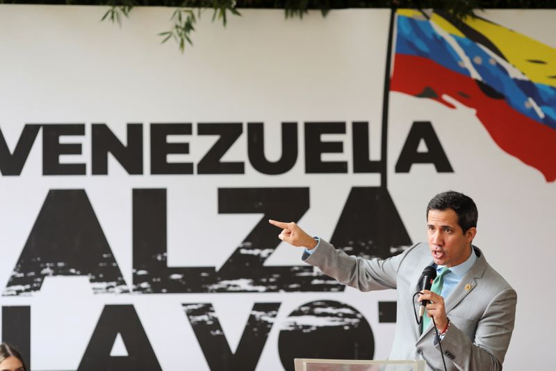 &copy; Reuters. FILE PHOTO: Venezuela&apos;s opposition leader Juan Guaido takes part in a gathering with women supporters in Caracas