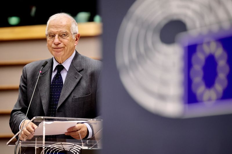 &copy; Reuters. High Representative and vice-president of the European Commission Josep Borrell speaks at the EU Parliament in Brussels