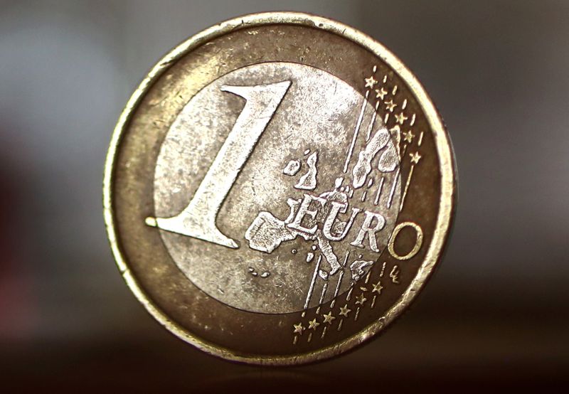 &copy; Reuters. An illustration picture shows a one euro coin