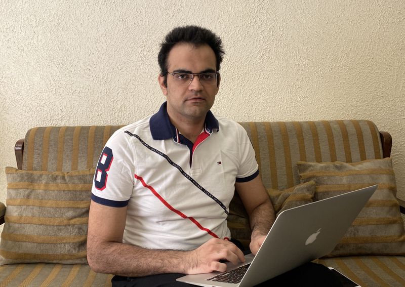 &copy; Reuters. Akram Tariq Khan, an Indian e-commerce entrepreneur, poses for a picture in New Delhi