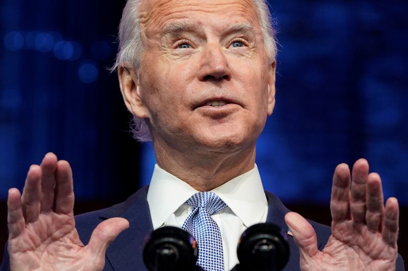 &copy; Reuters. Presidente eleito dos EUA, Joe Biden