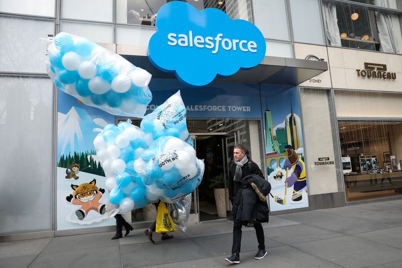 &copy; Reuters. Salesforce Tower e escritórios da Salesforce.com em Nova York
