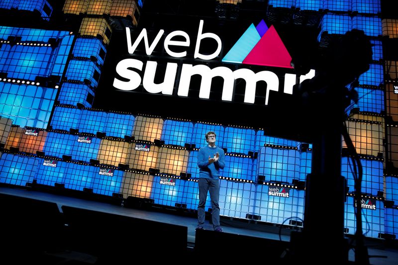 © Reuters. Paddy Cosgrave, fundador da Web Summit, durante a edição de 2019 do evento, em Lisboa