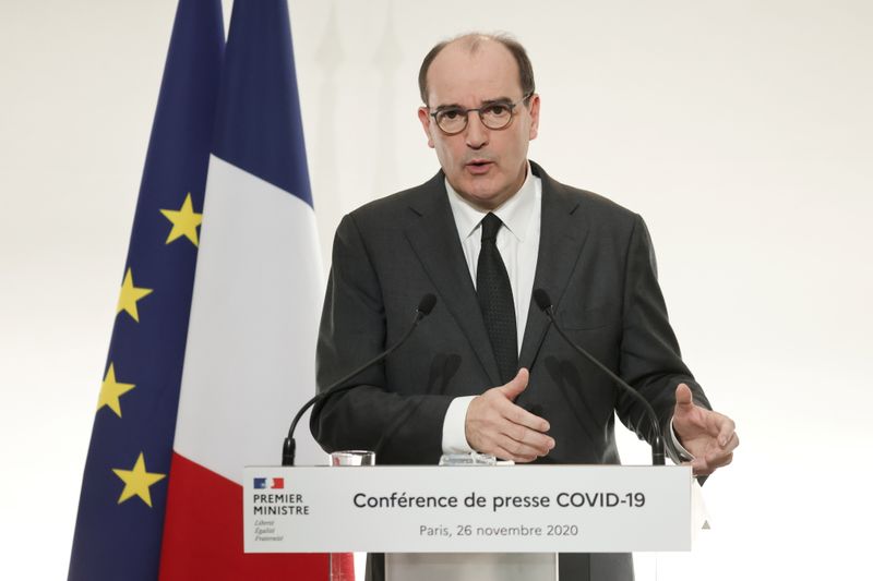 &copy; Reuters. FRANCE: CASTEX ANNONCE DE NOUVELLES AIDES POUR LES JEUNES