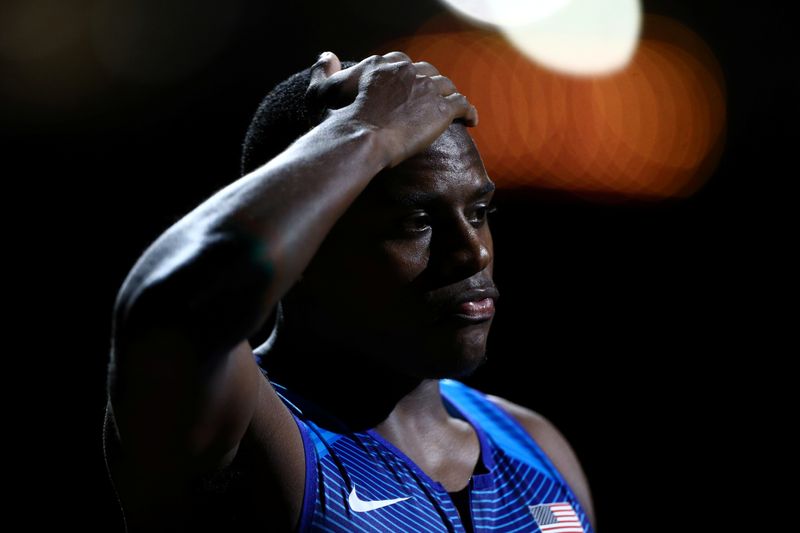 &copy; Reuters. كولمان بطل العالم في سباق 100 متر يطعن على قرار إيقافه لعامين