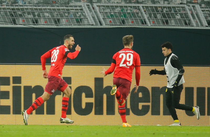 &copy; Reuters. كولونيا يصعق دورتموند 2-1 بفضل ثنائية التونسي سخيري