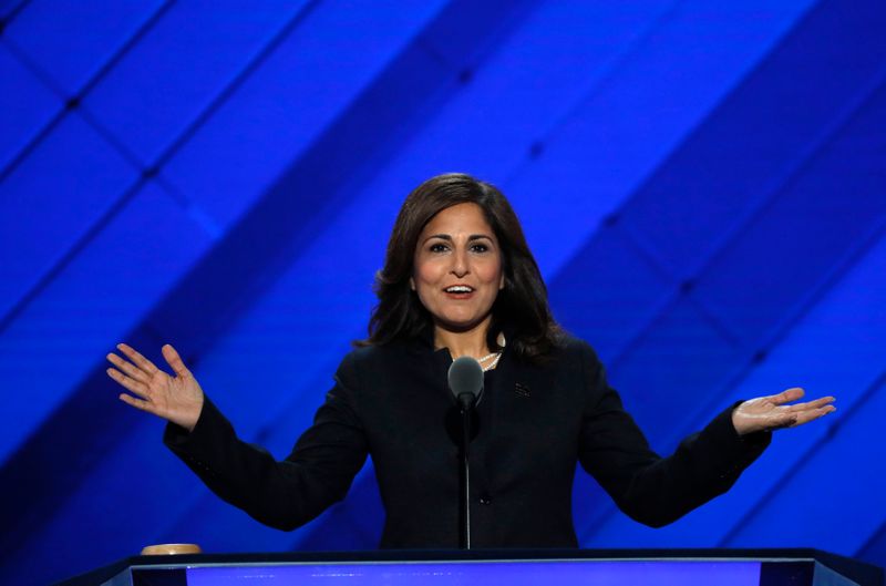 &copy; Reuters. Tanden speaks on the third day of the Democratic National Convention in Philadelphia