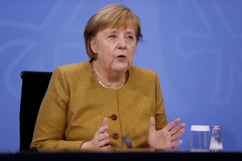 &copy; Reuters. Chanceler da Alemanha, Angela Merkel, durante entrevista coletiva em Berlim