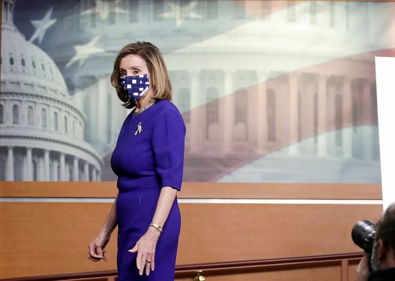 &copy; Reuters. FILE PHOTO: U.S. House Speaker Nancy Pelosi holds weekly news conference at the U.S. Capitol in Washington