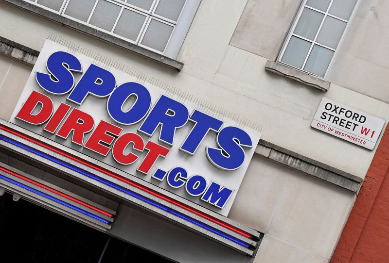 © Reuters. Branch of Sports Direct seen in Oxford Street, London