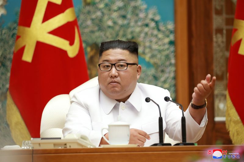 &copy; Reuters. Emergency meeting of Political Bureau of WPK Central Committee