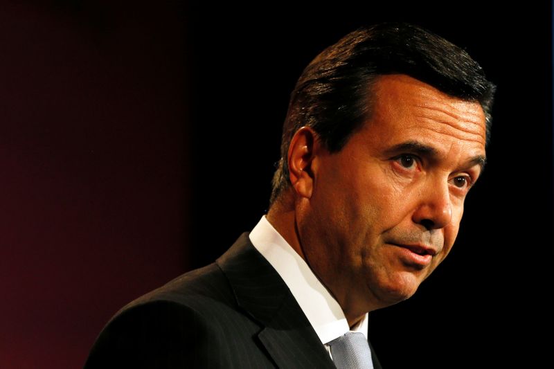 © Reuters. Lloyds Chief Executive Antonio Horta-Osorio speaks at the British Chambers of Commerce annual meeting in central London