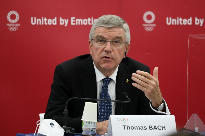 &copy; Reuters. باخ رئيس اللجنة الأولمبية يترشح بدون منافس للاستمرار حتى 2025