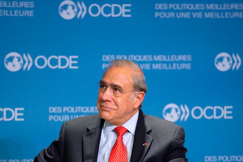 &copy; Reuters. Organisation for Economic Co-operation and Development Secretary General Angel Gurria attends a press conference after a general meeting at the OECD headquarters in Paris