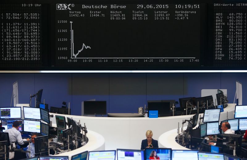 &copy; Reuters. Bolsa de Frankfurt
