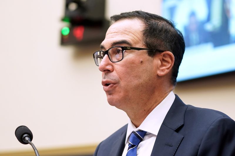 &copy; Reuters. Oversight of Treasury Department&apos;s and Federal Reserve&apos;s Pandemic Response hearing in Washington