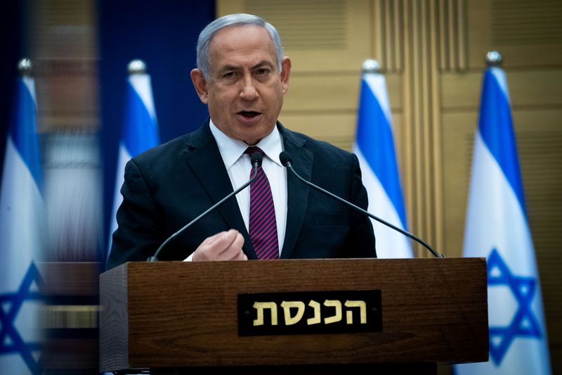 © Reuters. إسرائيل تتجه لانتخابات جديدة وسط خلاف بين نتنياهو وجانتس