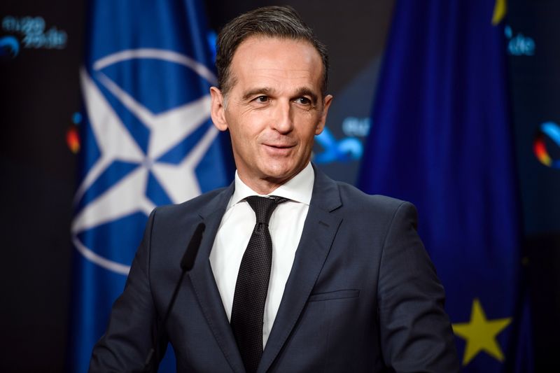 &copy; Reuters. FILE PHOTO: German Foreign Minister Heiko Maas speaks during a virtual news conference in Berlin