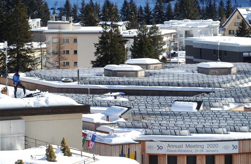 © Reuters. FILE PHOTO: 2020 World Economic Forum in Davos