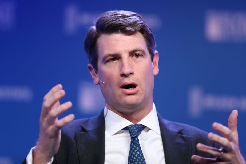 &copy; Reuters. FILE PHOTO: Brent McIntosh, General Counsel, U.S. Department of the Treasury, speaks at the 2019 Milken Institute Global Conference in Beverly Hills
