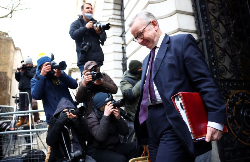 &copy; Reuters. BREXIT: LONDRES RENONCE AUX CLAUSES D&apos;UN PROJET DE LOI CONTRAIRES À L&apos;ACCORD DE RETRAIT