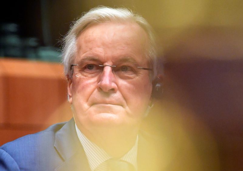 © Reuters. Il capo negoziatore dell'Unione europea per la Brexit, Michel Barnier