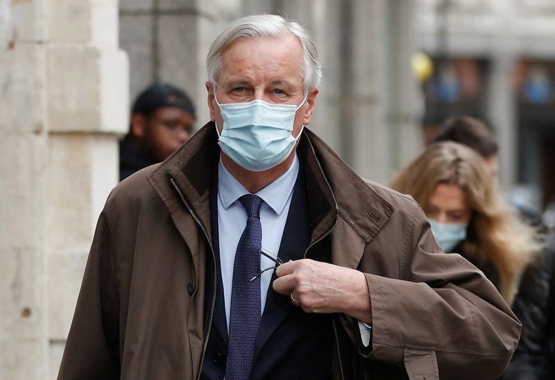 &copy; Reuters. Foto del miércoles del jefe negociador de la UE con Gran Bretaña, Michel Barnier, en Londres