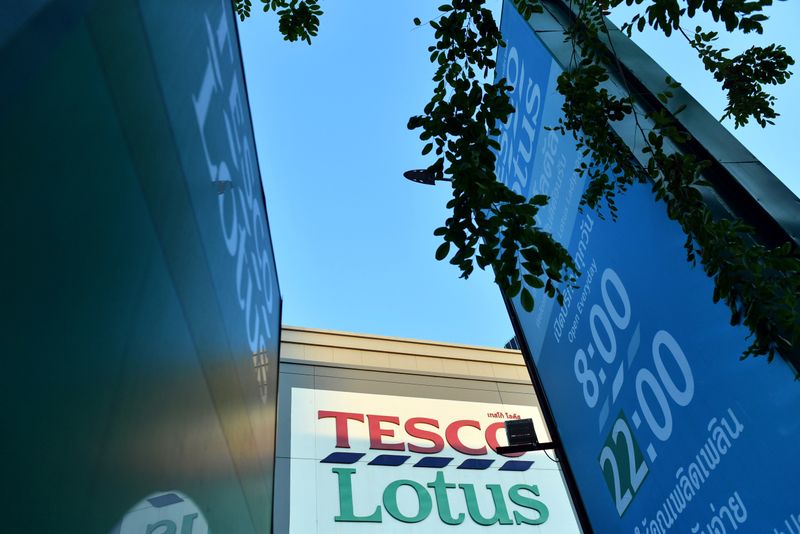 &copy; Reuters. An entrance of Tesco Lotus retail shop is seen in Bangkok, Thailand