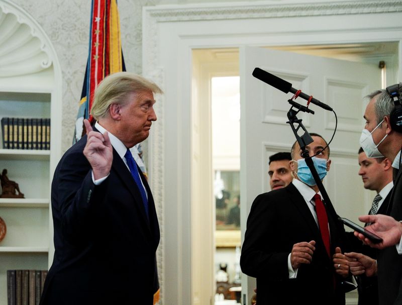 &copy; Reuters. Presidente dos EUA, Donald Trump, na Casa Branca