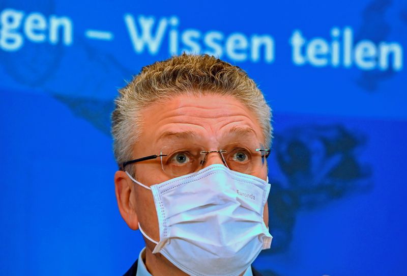 &copy; Reuters. Lothar Wieler, presidente do Instituto Roberto Koch para doenças infecciosas, durante entrevista coletiva em Berlim