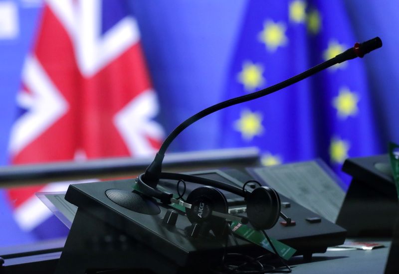 &copy; Reuters. EU Commission President von der Leyen and British PM Johnson meet in Brussels